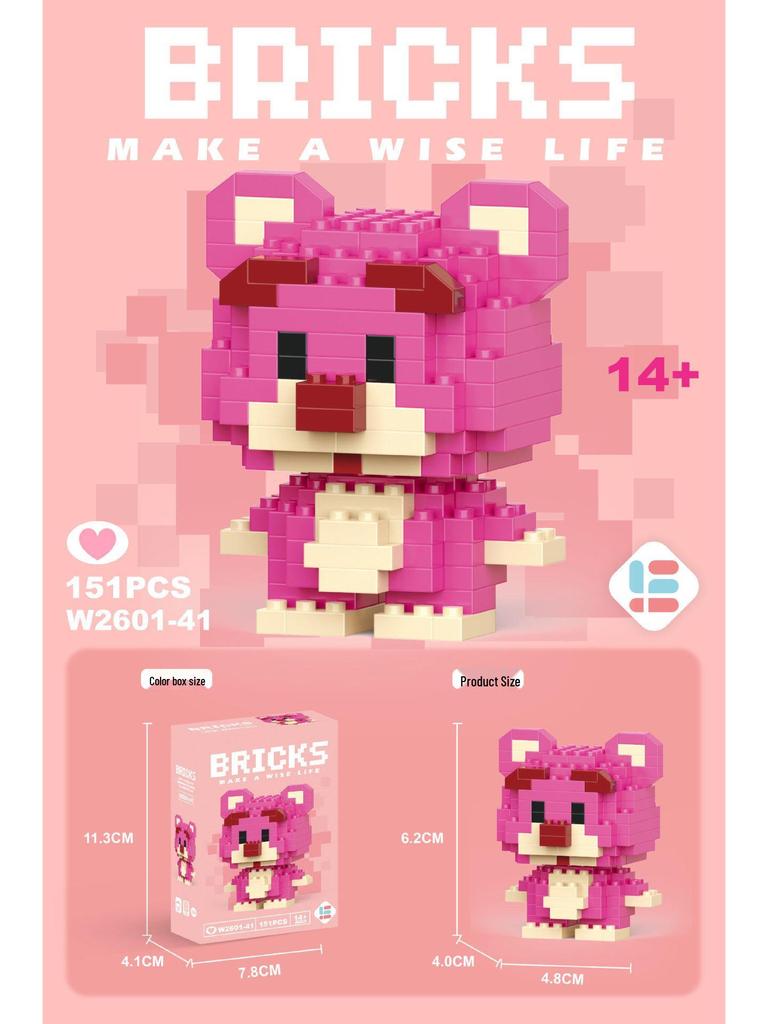 Совместимые с Lego микро строительные блоки мультяшные фигурки - детские развивающие настольные игрушки