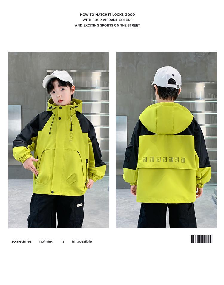 Мужская куртка-бомбер в стиле колор-блок 2025: Модная ветровка с капюшоном на осень.