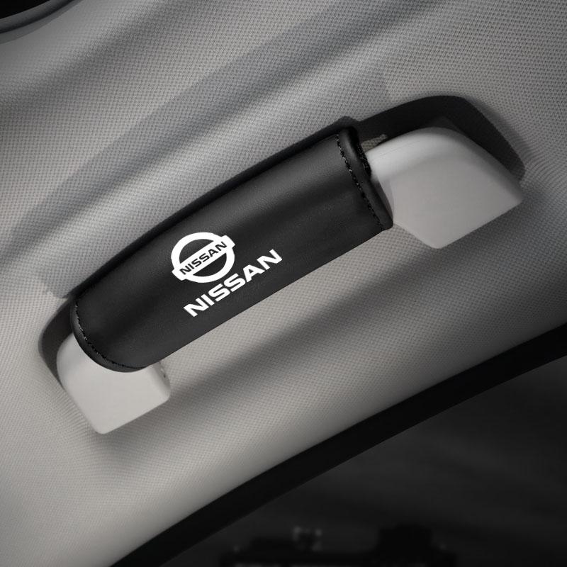 1Pcs PU Leather Roof Handle Anti-scratch Protector Case For Nissan Qashqai Patrol X-trail Juke Murano Teana Tiida Navara Skyline