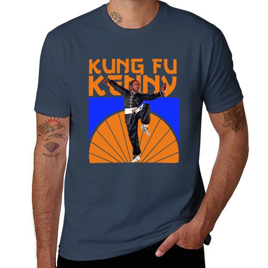 Kendrick lamar kung fu kenny Футболка Рабочая Уличная с коротким рукавом