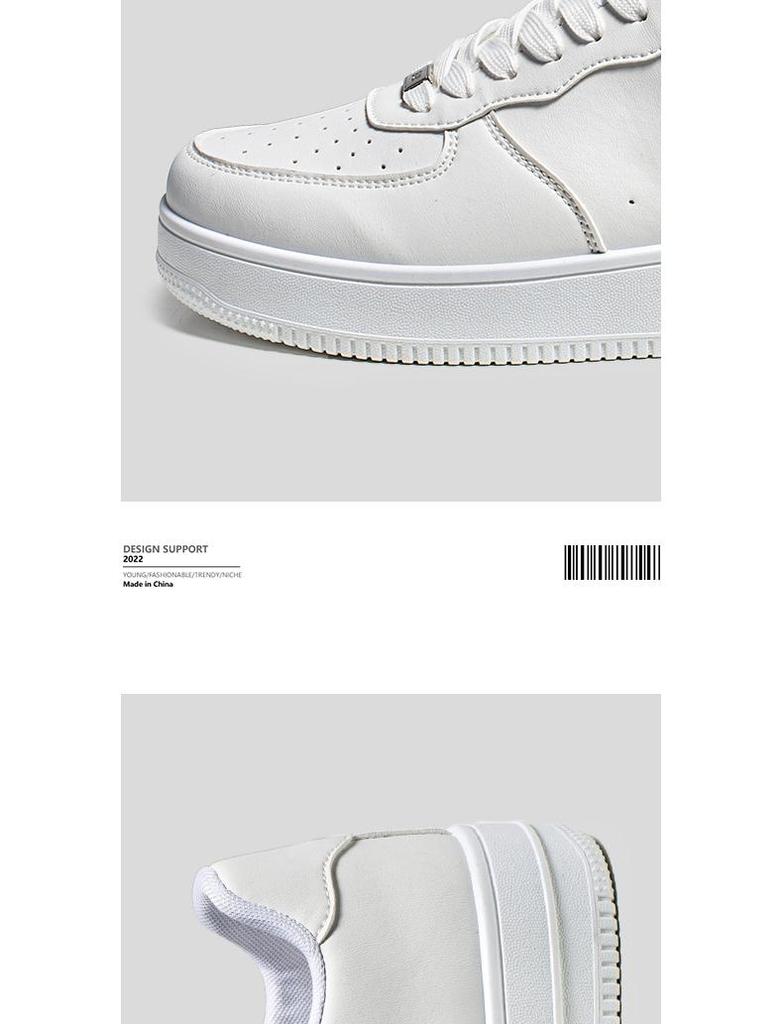 Men's Black Casual and Trendy Air Force Sports Shoes for Autumn and Winter