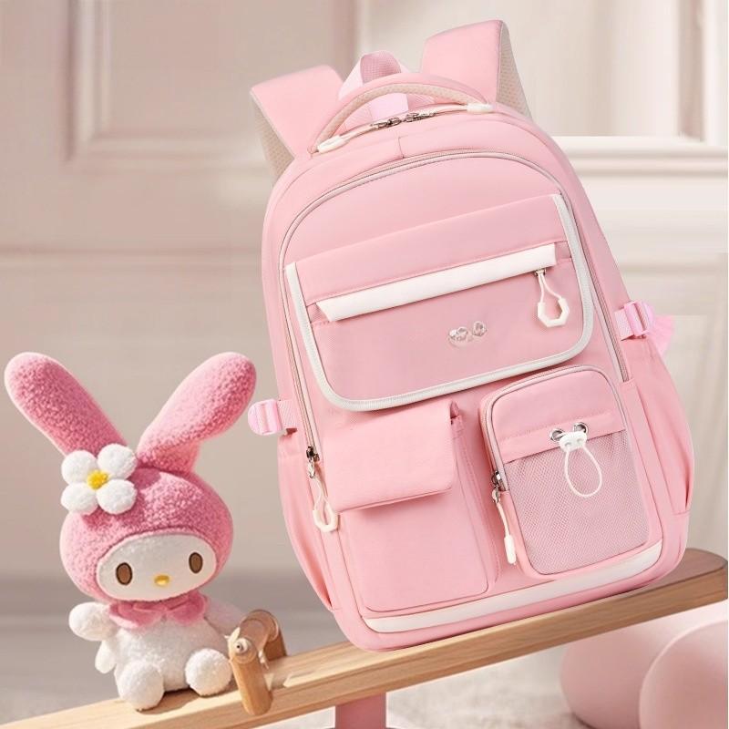 Oxford Cloth Junior School Backpack For Girls With Breathable And Lightweight Design