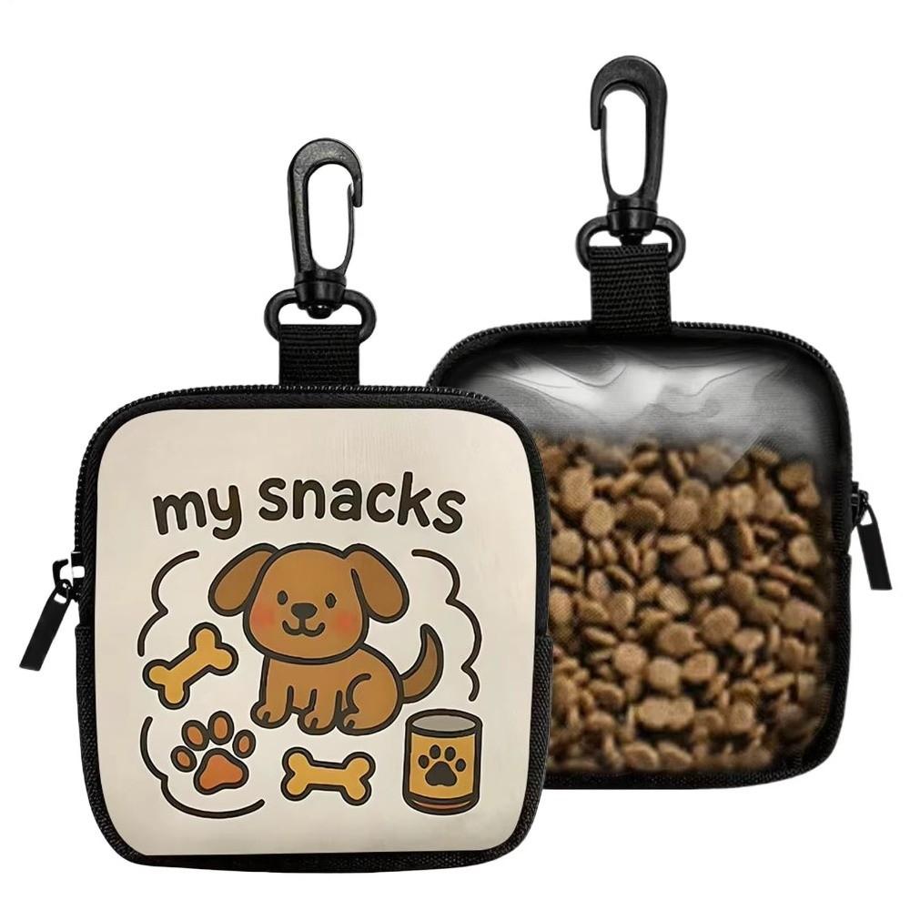 Transparent Window Dog Training Bag Portable Pet Snack Bag Dog Treat Pouch  Puppy Training