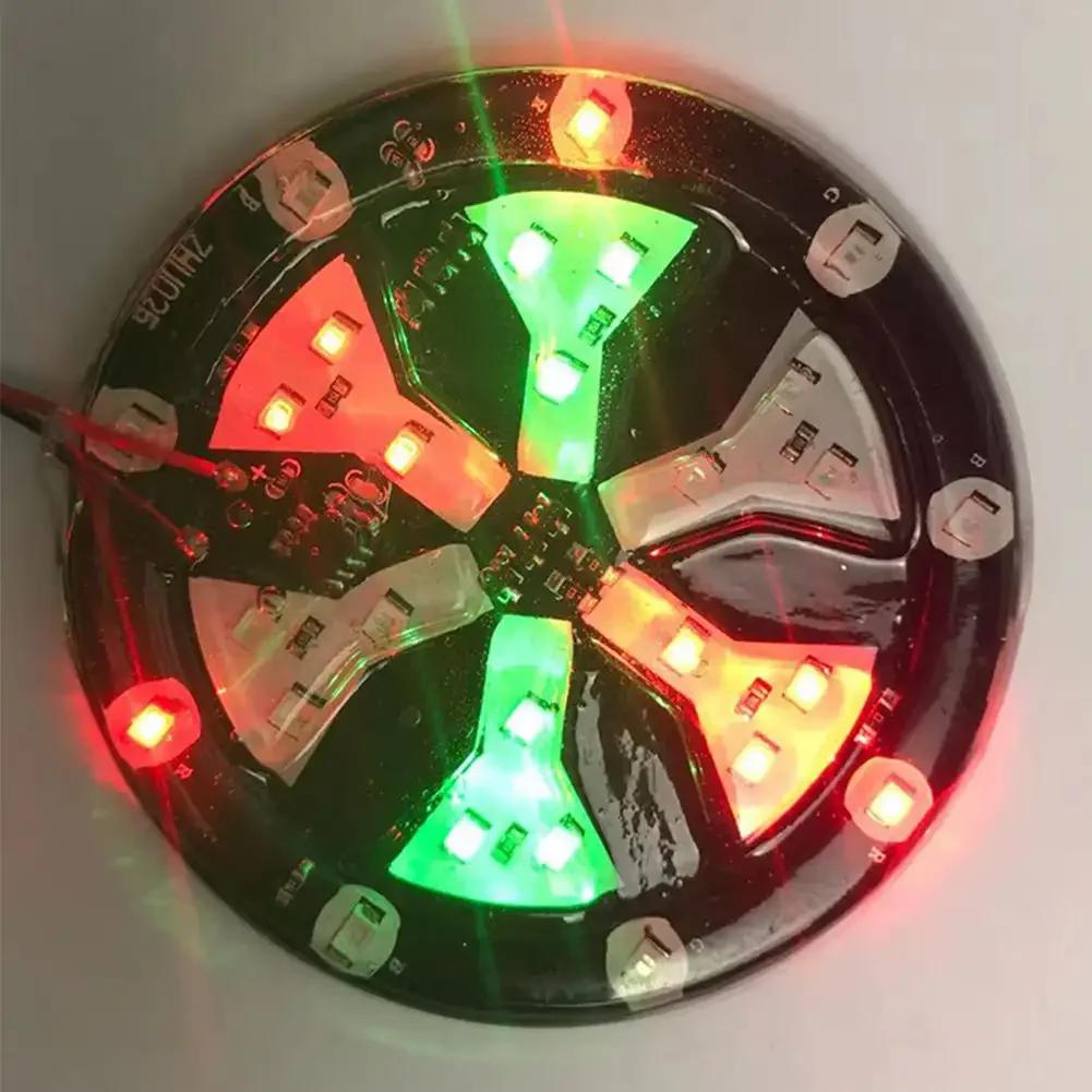Colorful Atmosphere Lamp Motorcycle Car LED Strobe Light Flash Lamp Car Styling Modified Snowflake Lights Fire Wheel Lights