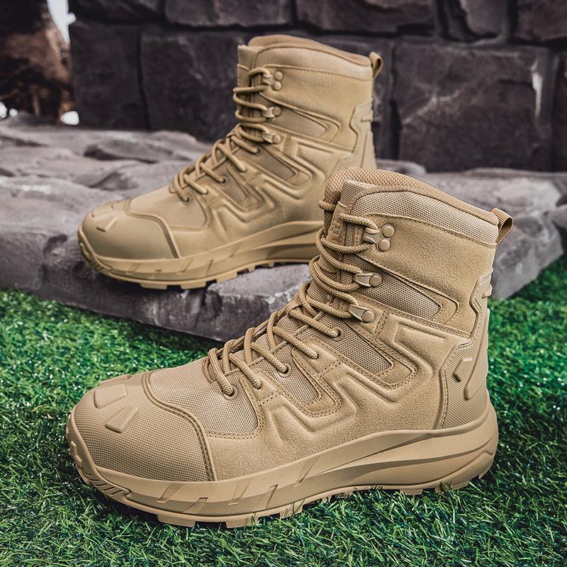 Модные мужские походные ботинки Мужские универсальные ботинки для мотокросса Уличные высокие кроссовки для мужчин Охотничьи рабочие защитные ботинки Высококачественные ботильоны
