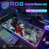 Arknights Амия Чен Нянь Даск Лин Скади Техас Большой Коврик для Мыши RGB Игровой Коврик для Мыши Стол Геймер Большой Светодиодный Свет XXL Коврик для Мыши