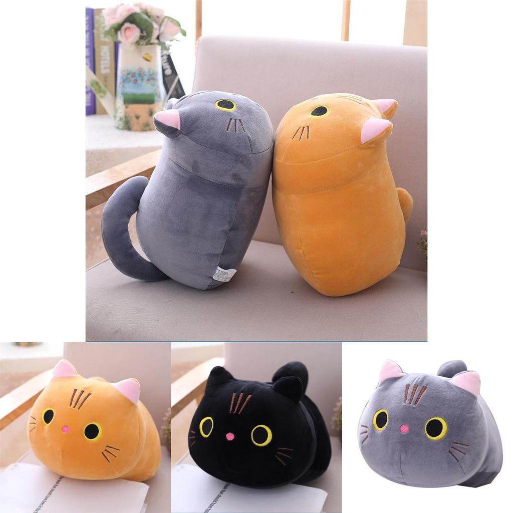 Charming Plush Toy Cat Soft Cushion For Kids Gifts And Cozy Home Accent