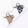 Stylish And Fresh Alloy Rhinestone Grape Brooch Exquisite And Versatile Women'S Suit Cardigan Corsage Jewelry Pin