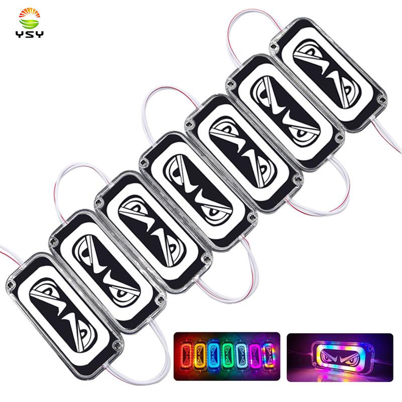 1 шт. RGB LED Модуль Глаз Дьявола Демонический Глаз Стробоскоп Предупреждающий Свет Мигающая Аварийная Лампа
