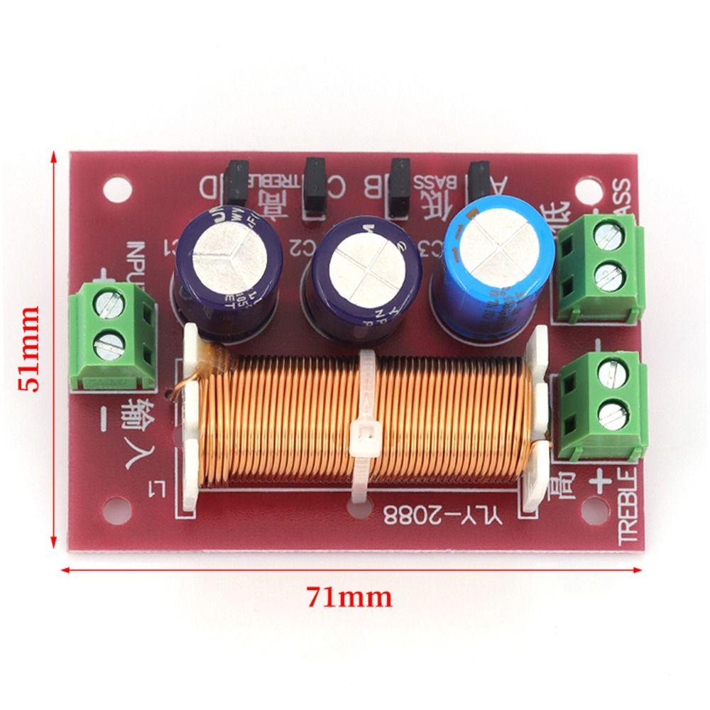 1Pcs 4-16ohm Impedance Frequency Divider YLY-2088 Adjustable Bass Treble Board Full Range Audio DIY