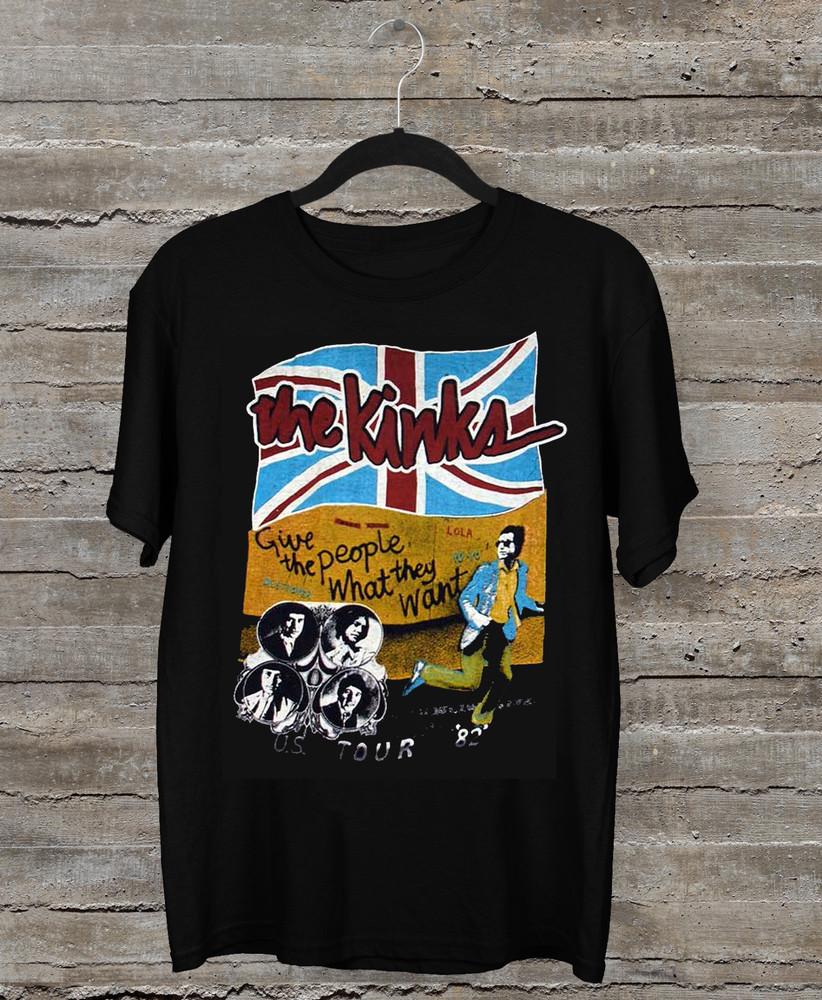 Vintage The Kinks Band Tour T-shirt All Size S5XL SN067 Unisex T-Shirt