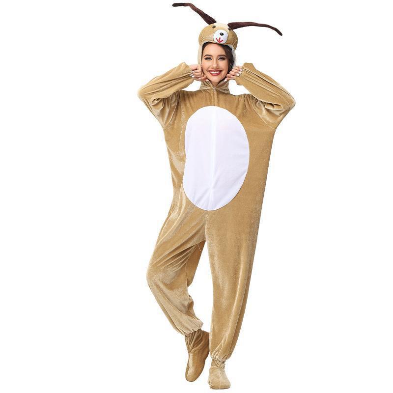 Halloween Goat Costume Cartoon Animal Cosplay Outfit Stage Performance