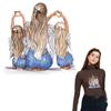 Twins Mom Thermal Patch Diy Arts Crafts Clothes Stickers Parches Ropa Hoodies Heat Press Appliqued Diy T-Shirt Iron On Patch