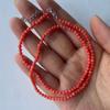 1 нить синтетического кораллового бисера, модные круглые бусины 3 мм, коралловые ожерелья для женщин и мужчин, ювелирные аксессуары, колье, рождественские подарки