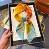 70cm Korean-Style Silk Square Scarf: Fashionable, Versatile Neck Protection and Decorative Accessory
