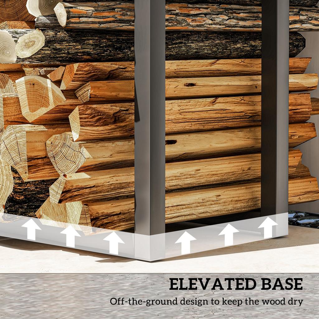 40 65 100 150cm Adjustable Metal Firewood Log Holder