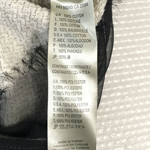 Diesel Пуловер с длинным рукавом, свитшот, тренировочный, мужской, XXS, серый(ИСПОЛЬЗОВАЛ)