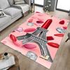1PC Parisian, lipstick Extra Large Non Slip Floor carpet, Office, family, Studio   Large Area Rug Indoor Rugs, Bold Statement Piece