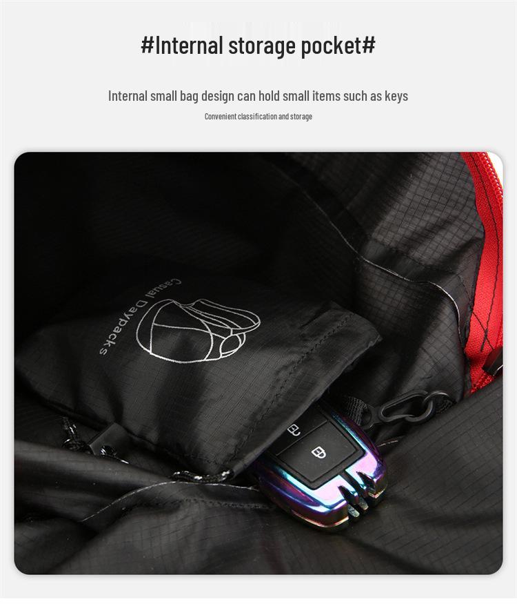 Cross-Border Summer Travel Backpack: Men's/Women's Foldable Hiking & Sports Bag