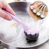 Long Handle Wire Ball Home Kitchen Steel Cleaning Pot Dish Brush Washing