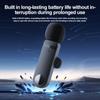 Wireless Lavalier Microphone Audio Video Recording Mini Mic For iPhone Android Laptop Live Gaming Mobile Phone Microphone