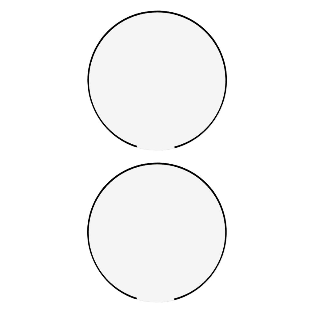 2Pcs/Pack For Garmin Instinct 3 50mm Watch Screen Protector HD Clear PMMA Film (Black Edge)