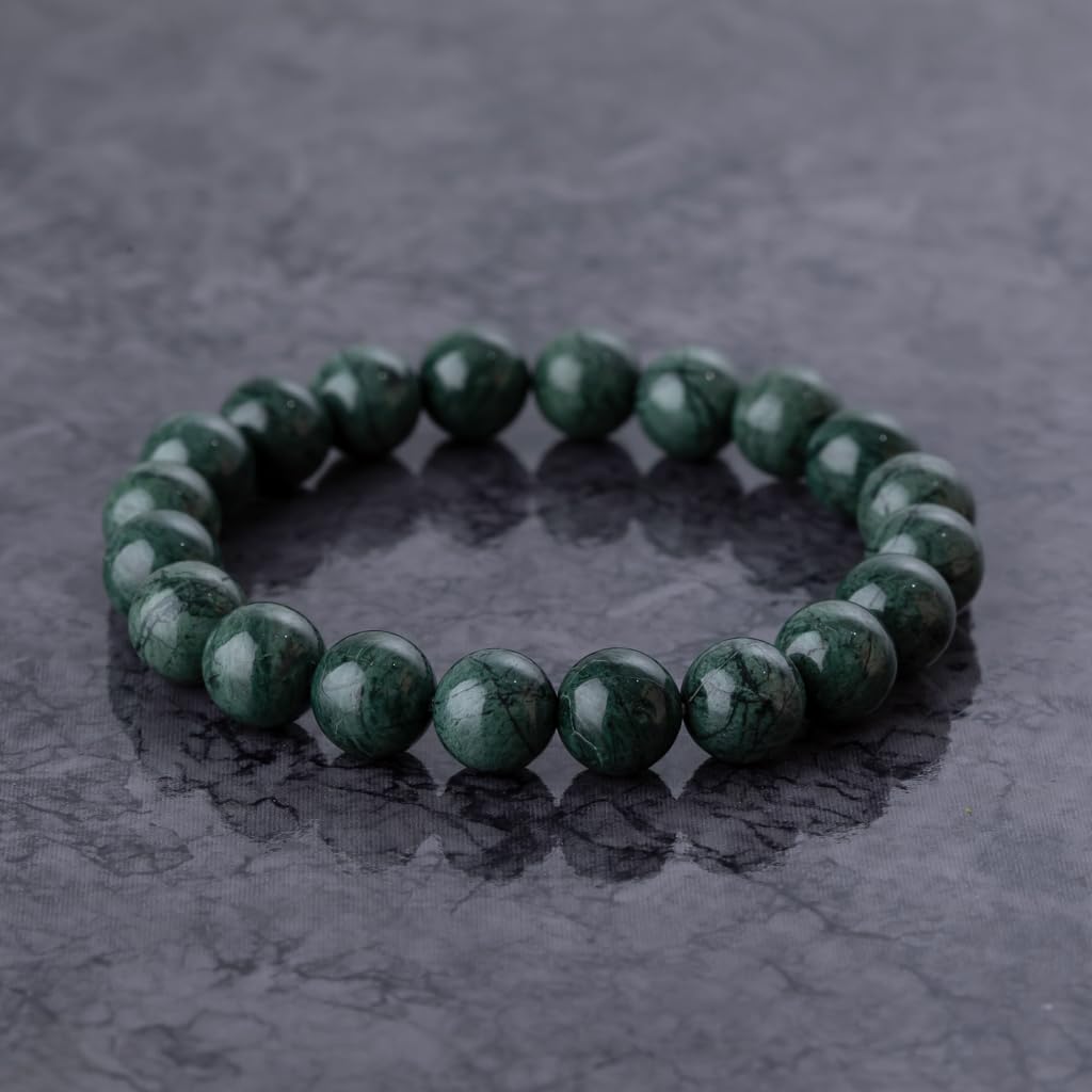 17cm Itoigawa Natural Jadeite Dark Japanese National Jomon Power Stone Jadeite Workshop Special Paulownia Wood Quality Guarantee ABR0879 (10mm beads,