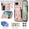 For Google Pixel 8a Kickstand Case PU Leather+TPU Phone Cover with Card Slots
