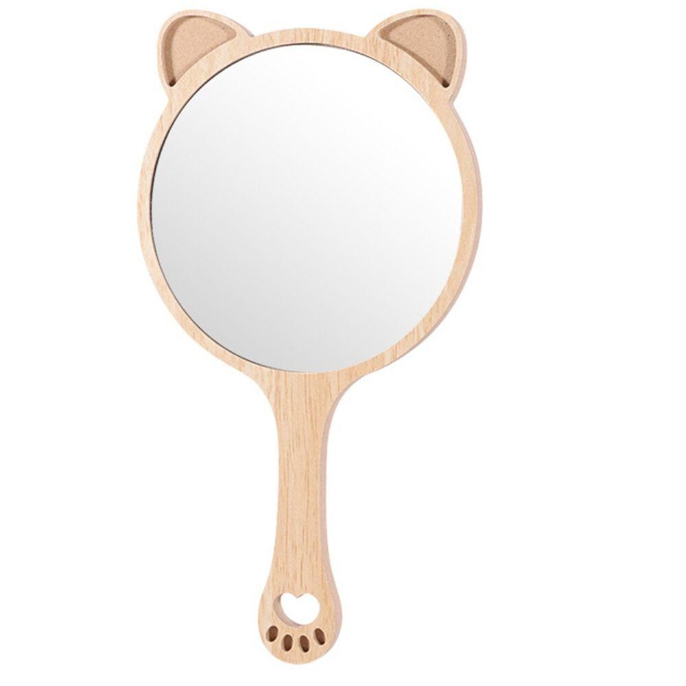 Portable Makeup Mirror with Handle Creative Cosmetic Mirror Gift Handheld Mirror  Makeup Use