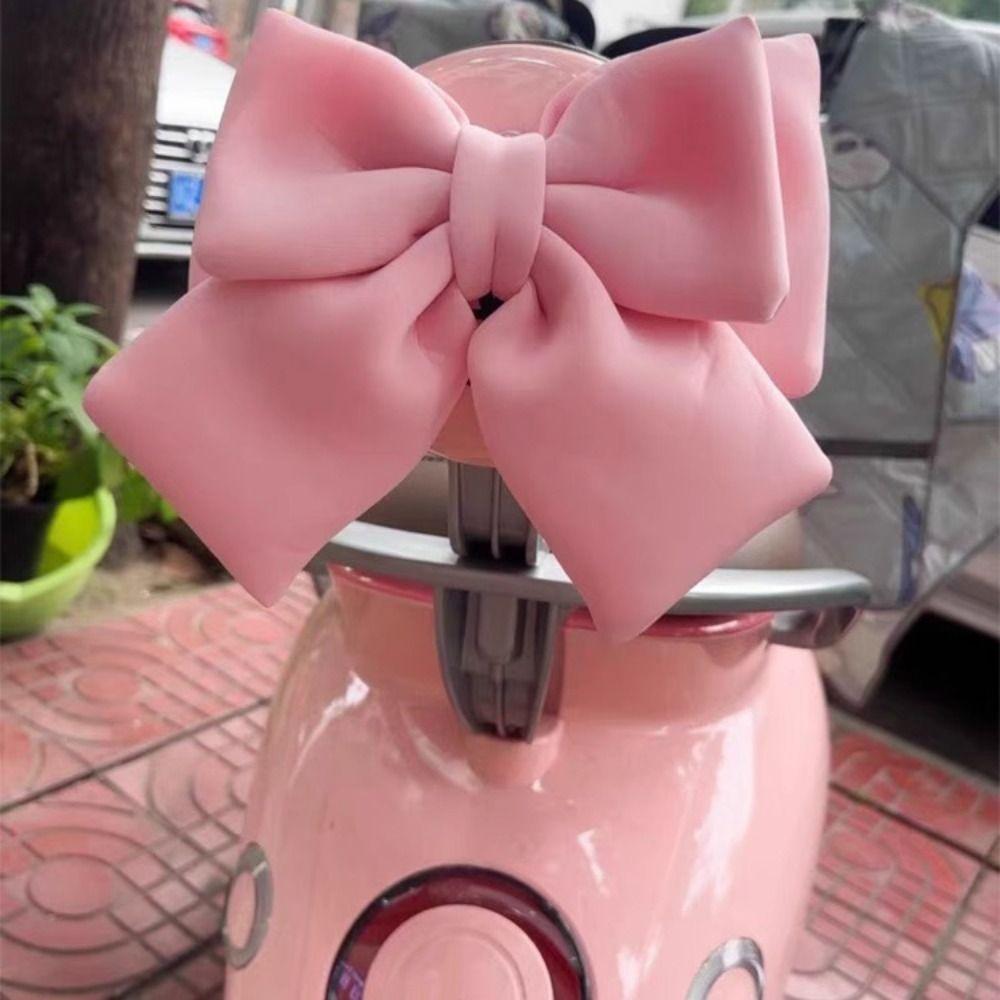 Vehicle Decoration Helmet Butterfly Knot Cute Electric Bicycle Bowknot Women