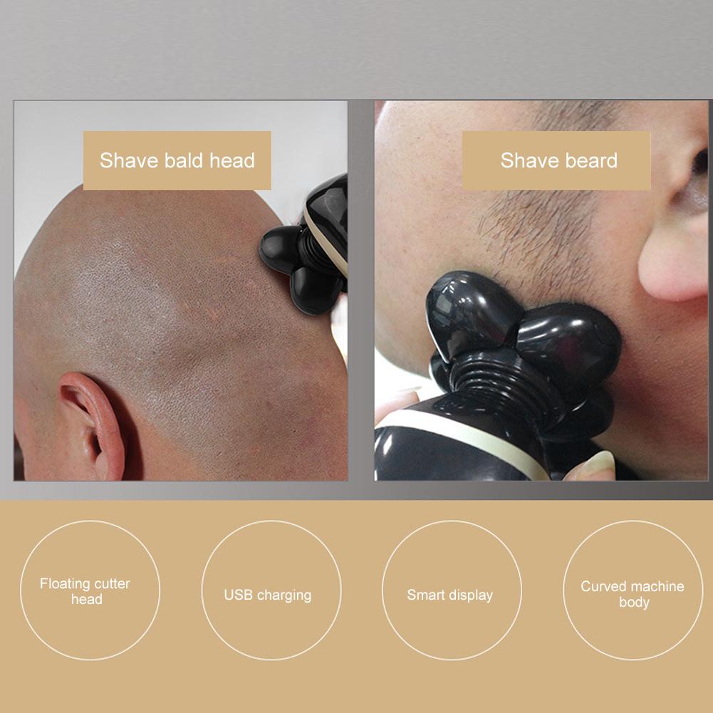 Многофункциональная электробритва Бритва для лысой головы Триммер для волос в носу Набор для ухода за волосами
