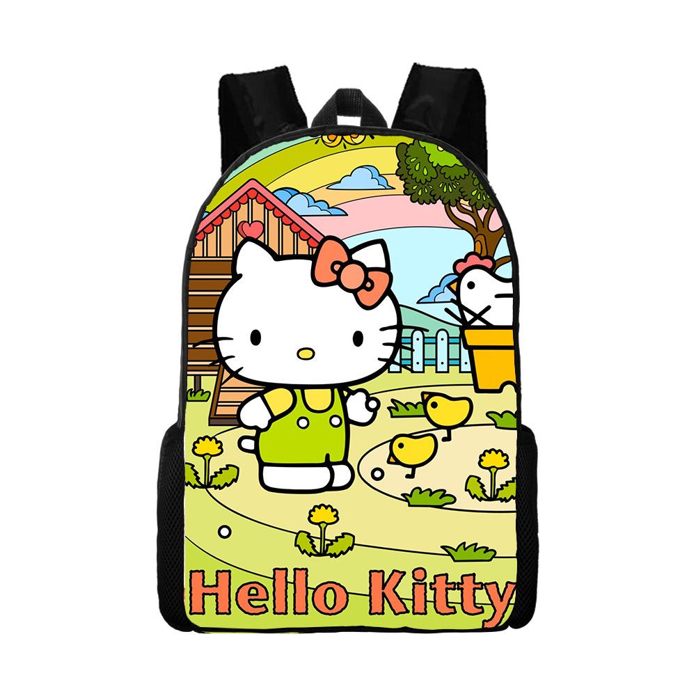 Мультяшный рюкзак Hello Kitty Школьная сумка Ello Kitty Рюкзак с цифровой печатью