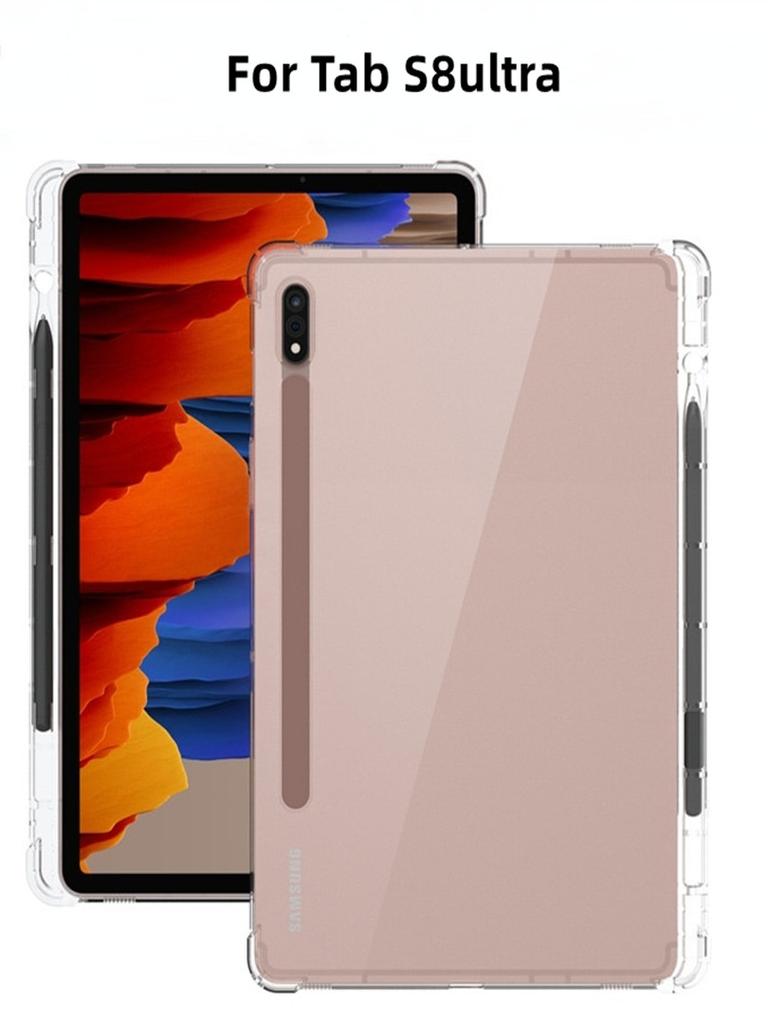 2025 5G Tablet Case for Samsung Galaxy Tab S8 Ultra S8 Plus Cover with Airbag Soft TPU Protection Galaxy Tab S7 11"FE 12.4 Plus