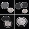 Clear Acrylic Coin Capsule Plastic Coin Case Storage Box Capsules Storage  Home