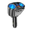 Автомобильный USB-адаптер от прикуривателя, тройной порт USB PD QC3.0, сверхбыстрая зарядка Type C, 12В 24В, универсальный, с цифровым дисплеем