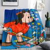 1PC Luluzinha Print Flannel Blanket, High quality All Seasons, Home Decor, Warmth and Comfort, Perfect for Christmas Gifts