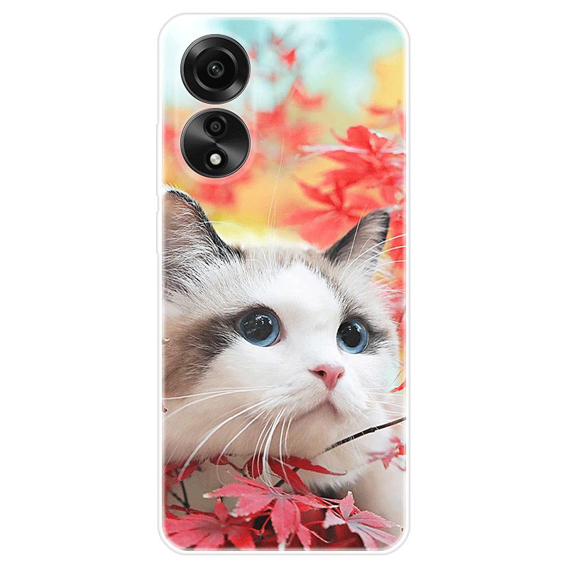 Для OPPO A58 A 58 4G чехол Мягкая силиконовая задняя крышка Мультяшный чехол для телефона Разнообразие