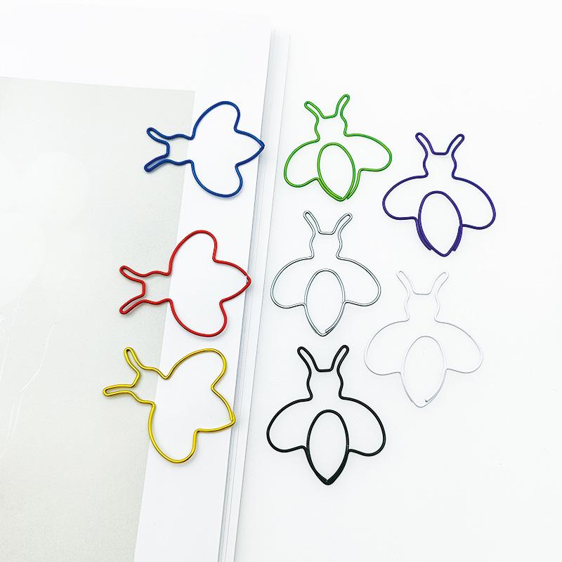 Colorful Butterfly and Bee Cartoon Paperclips - Creative New Design