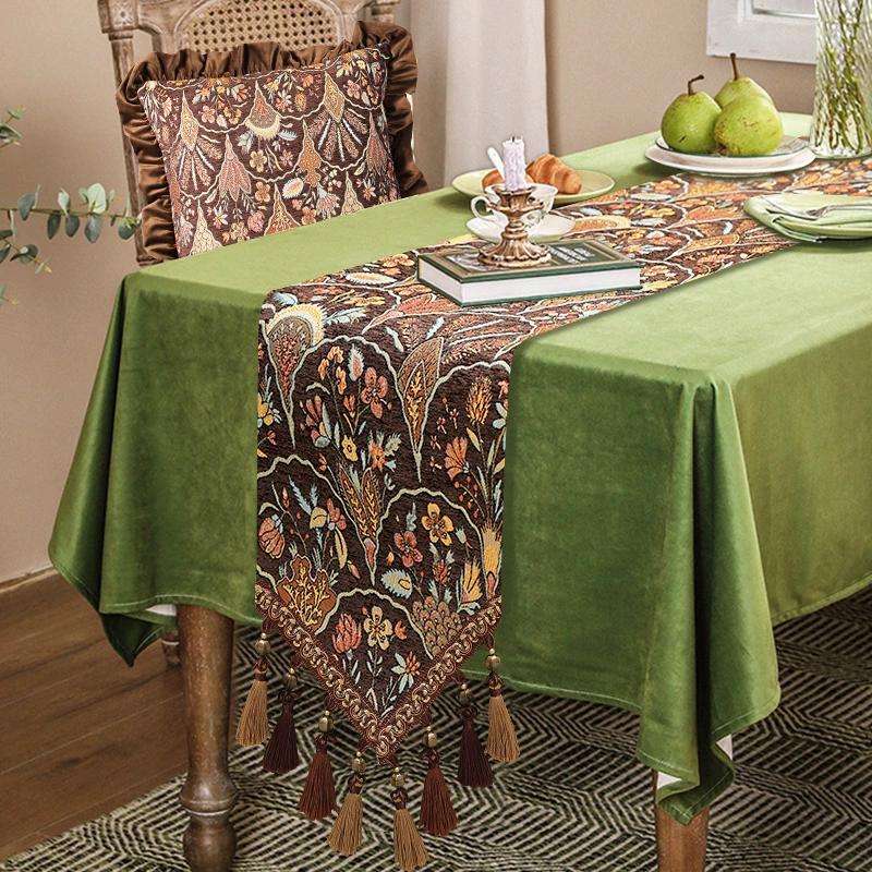 Новый винтажный роскошный настольный флаг, хит продаж, скатерть для гостиной в сельском стиле, европейский высококачественный пылезащитный журнальный столик, полотенце, чехол для ТВ-шкафа