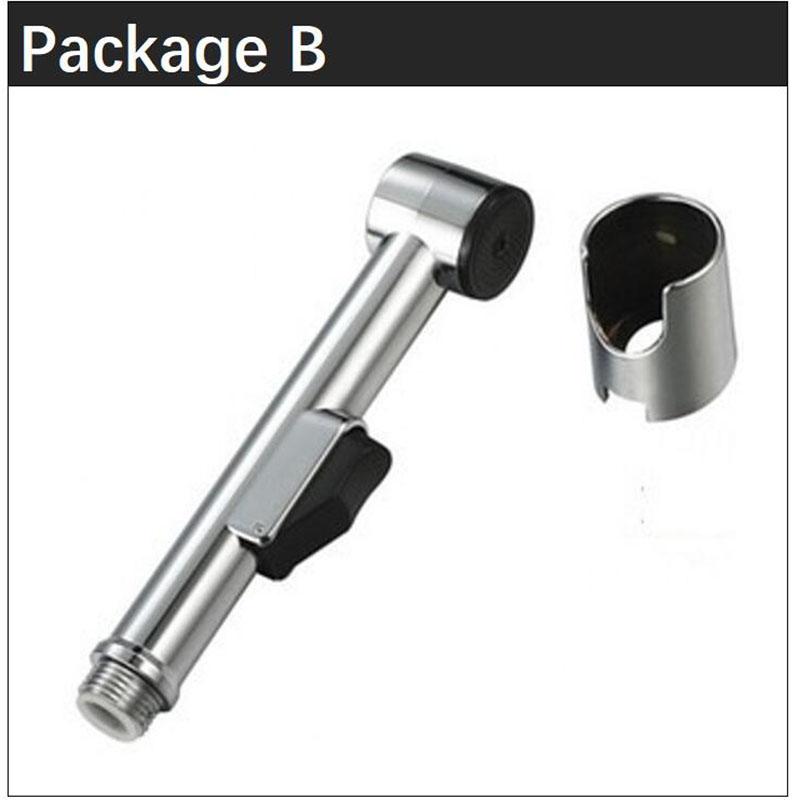 Protable ABS Plastic Toilet Sprayer Nozzle Shower Head White Black Hand Bathroom WC Bidet Faucet Spray Self Cleaning Pet Wash