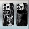 Кибер-сигил Линия креста Чехол для телефона Для iPhone 16,15,14,13,12,11,Mini,Pro,MAX Белый Матовый Ударопрочный Чехол