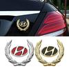 3D Metal Car Trunk Window Emblem Badge Sticker Decal for Hyundai I30 Tucson Solaris IX35 Sonata Encino Verna Auto Accessories AG3