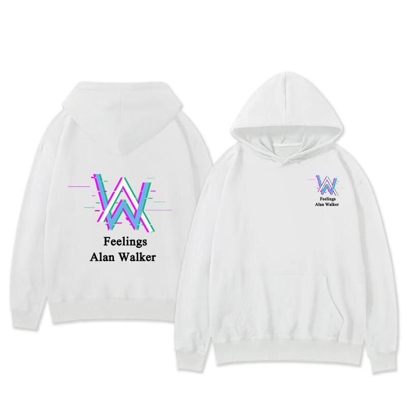 2025VINEY Худи Alan Walker DJ - Электронная музыка Alan Walker - Толстовка с капюшоном в клетку с потертостями для мужчин - Alan Walker