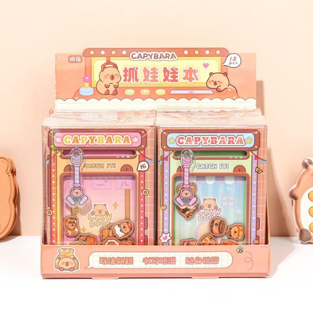 Цветная внутренняя страница Capybara Notebook Doll Claw Machine Square Letter Pad Small Notepad Office