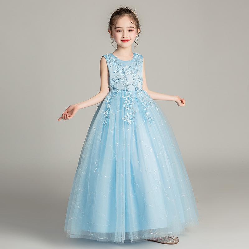 High-End Flower Girl Princess Tutu Dress for Weddings and Performances