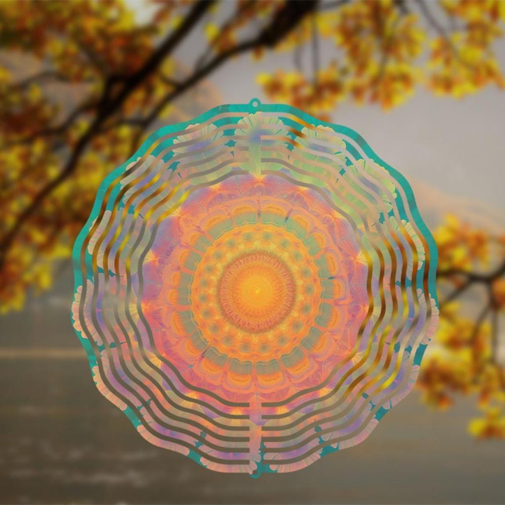 Вращающийся на 360 градусов ветряк для декора сада на открытом воздухе, красочный 10-дюймовый металлический газонный спиннер, идеальный подарок для всех сезонов