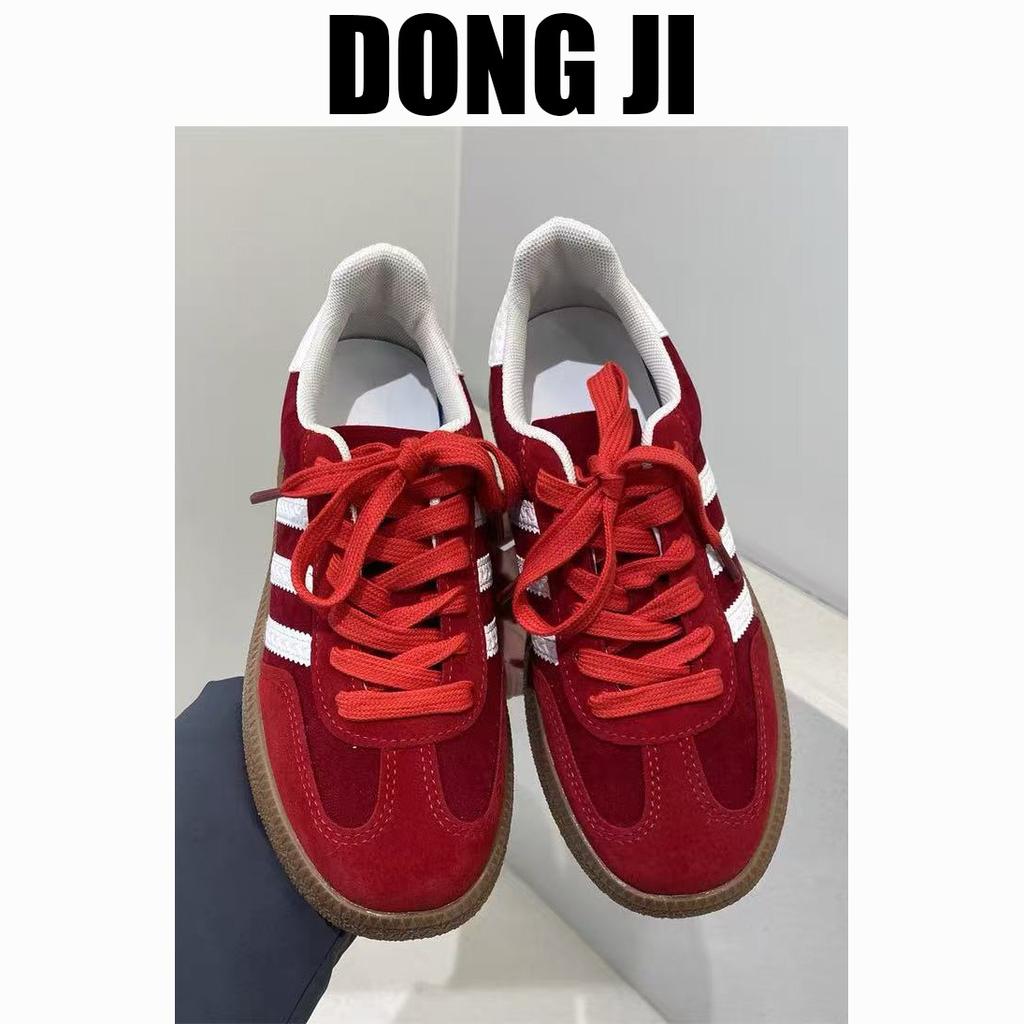 Женская обувь Dexun, корейская версия, мягкая кожа, обувь Forrest Gump, цветная женская обувь 2025 года, весна и осень, новая платформа, повседневная спортивная обувь