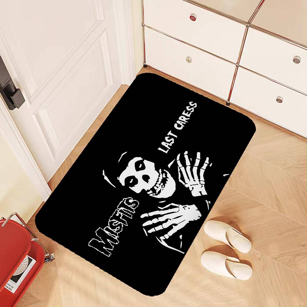 Punk Band The Misfits Room Mats Retro Multiple Choice Living Room Kitchen Rug Non-Slip Welcome Rug