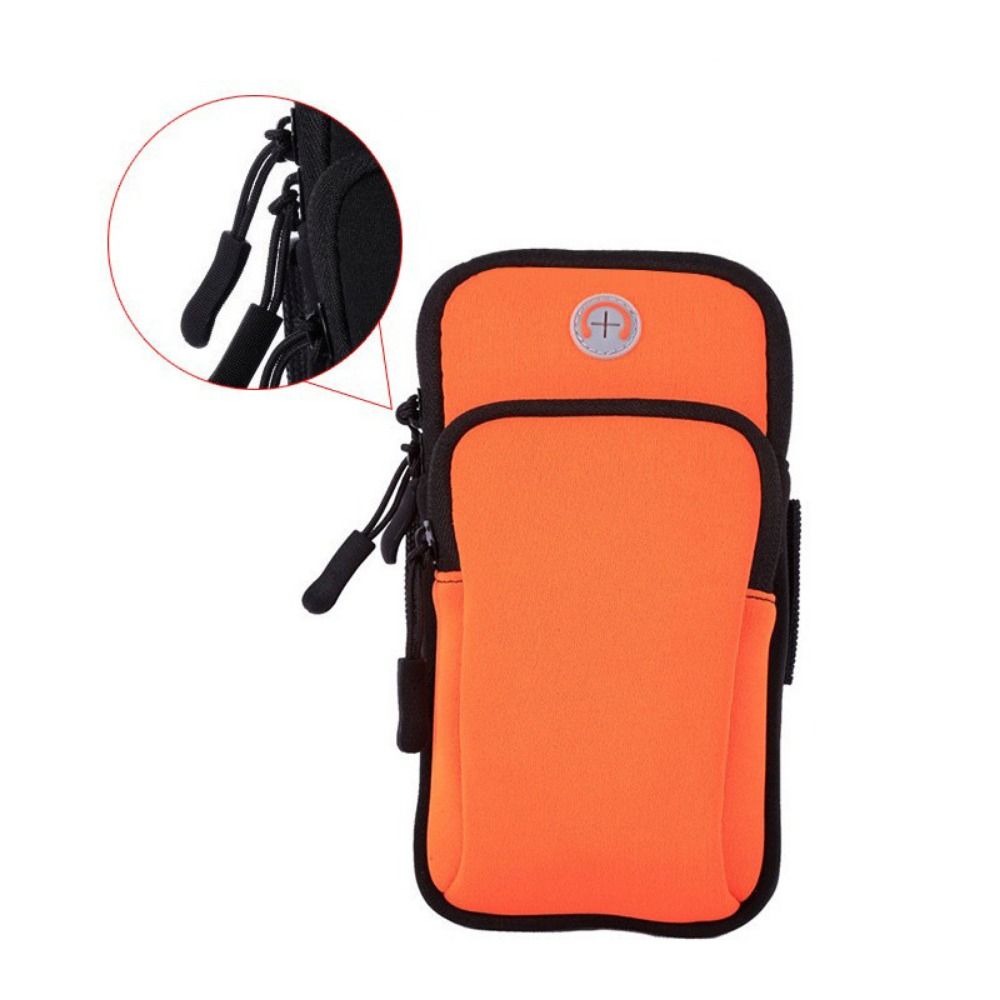 Breathable Mesh Waterproof Sports Armband Phone Case Arm Bags With Headset Hole Running Accessories