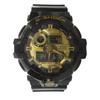 Casio Кварцевые часы G-SHOCK GA-710GB, Аналогово-цифровые, Логотип, Календарь, Черные, Мужские GY18 /MQ